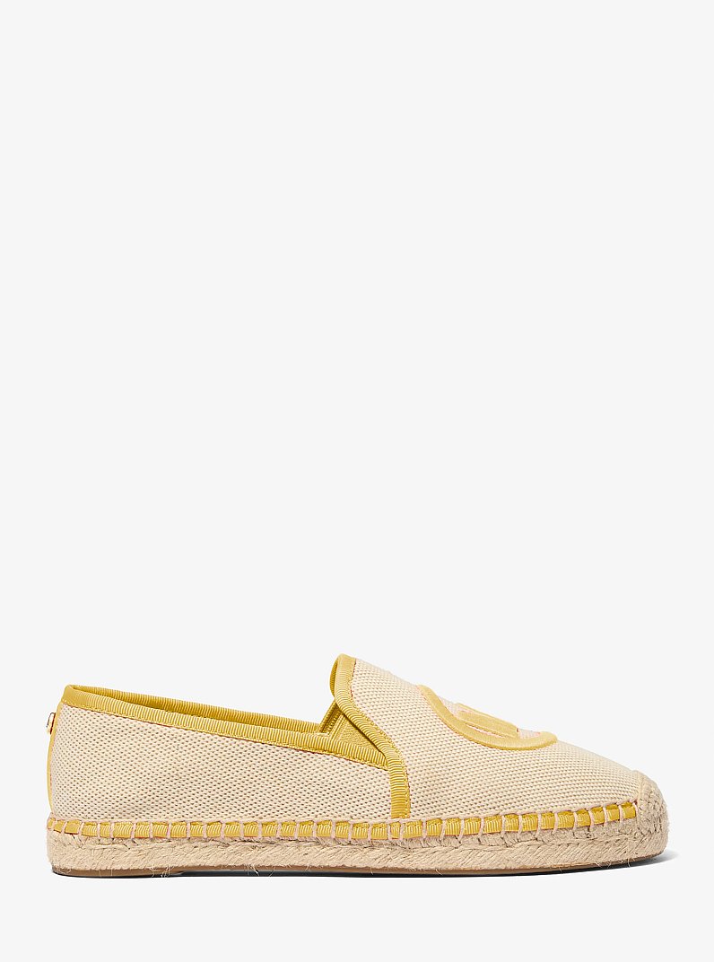 Hastings Two-Tone Cotton Blend Canvas Espadrille in DAISY YELLOW | Michael Kors