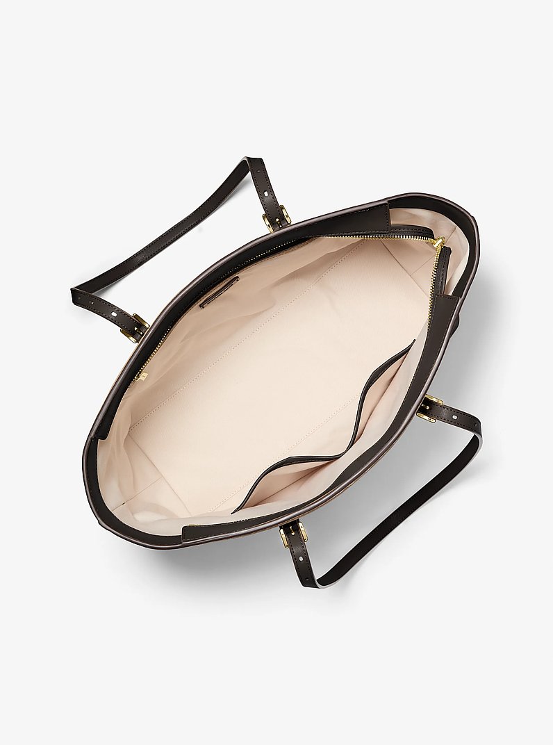 Quinn Large Suede Tote Bag in CHOCOLATE | Michael Kors