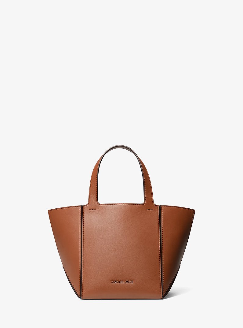 Shopper Jordi Small aus Leder in LUGGAGE | Michael Kors