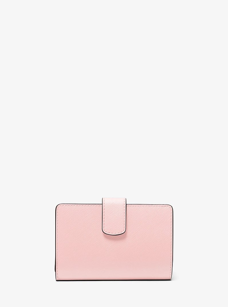 Cartera mediana de piel de grano cruzado in ROS&Aacute;CEO POLVORIENTO | Michael Kors