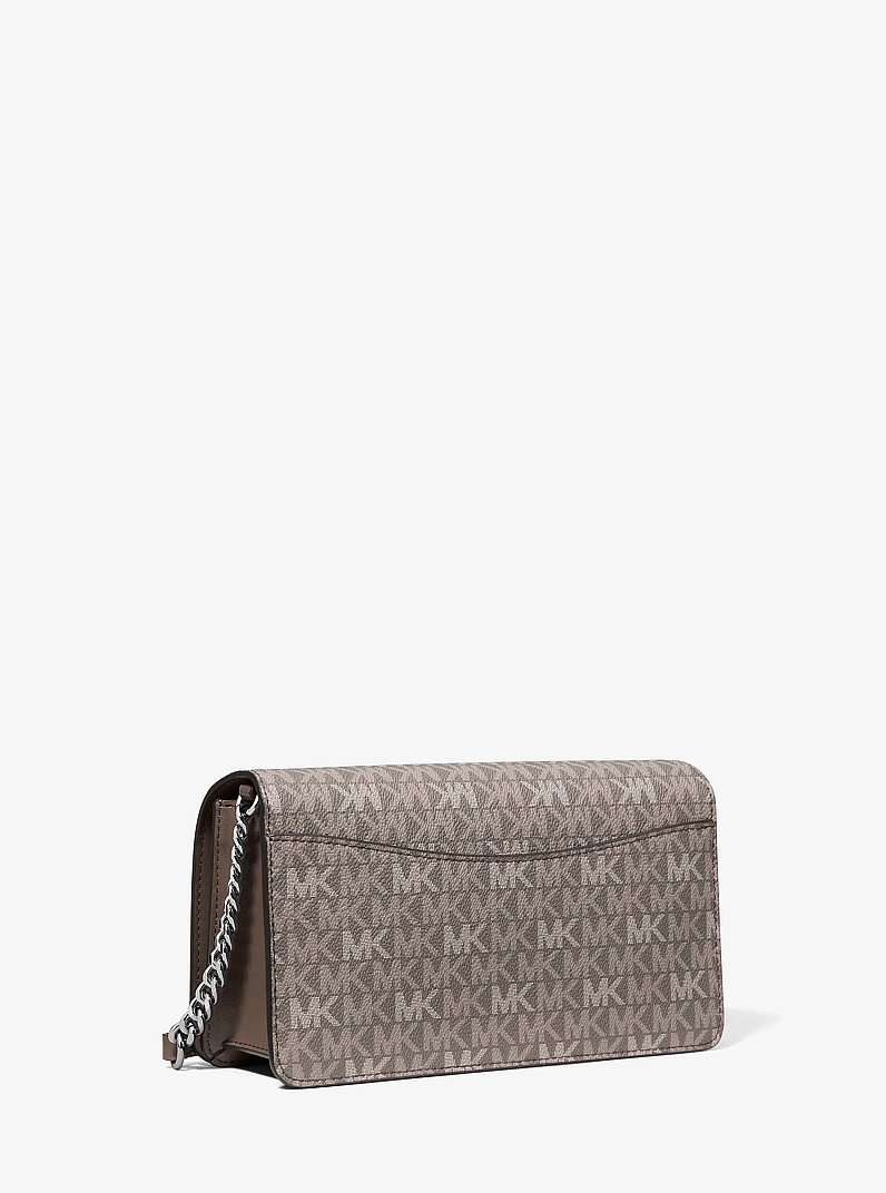 Jet Set Travel Medium Signature Logo Crossbody Bag in MUSHROOM | Michael Kors