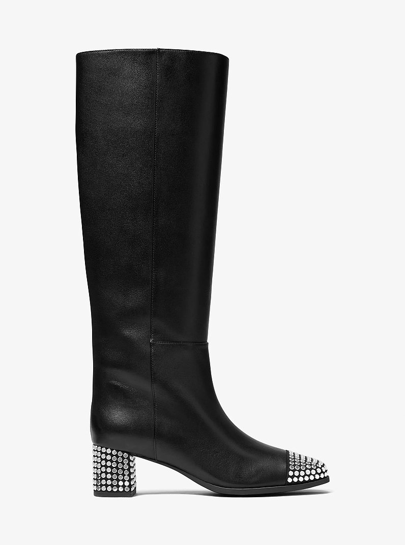 Stiefel Matilda aus Leder mit Verzierung in SCHWARZ | Michael Kors