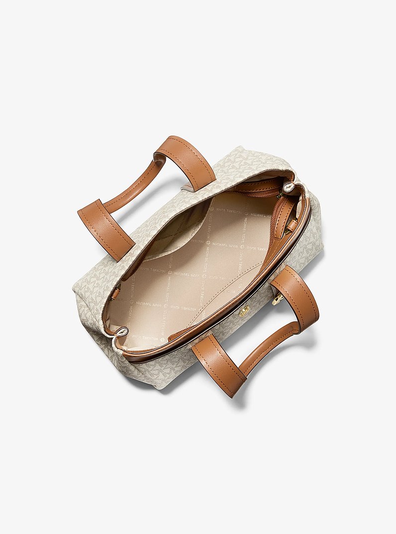 Borsa a mano Foster extra-small con stampa logo in VANIGLIA/GHIANDA | Michael Kors