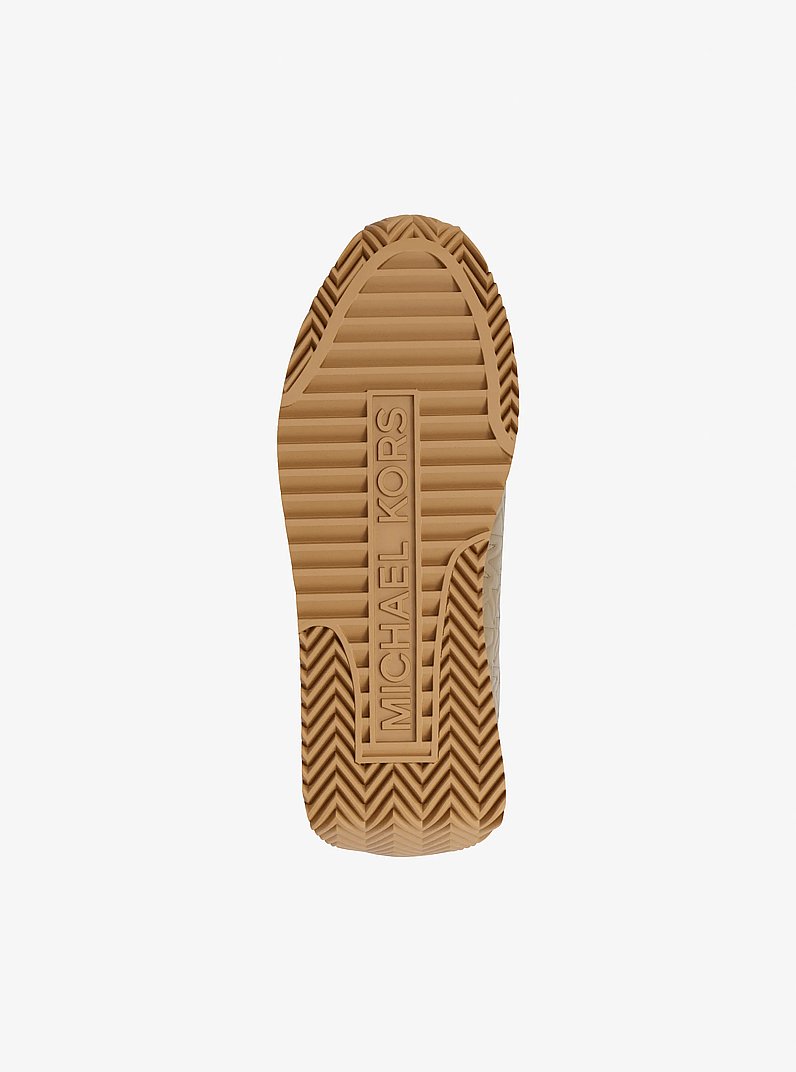 Sneaker Rhodes in pelle con logo trapuntato in CRETA | Michael Kors