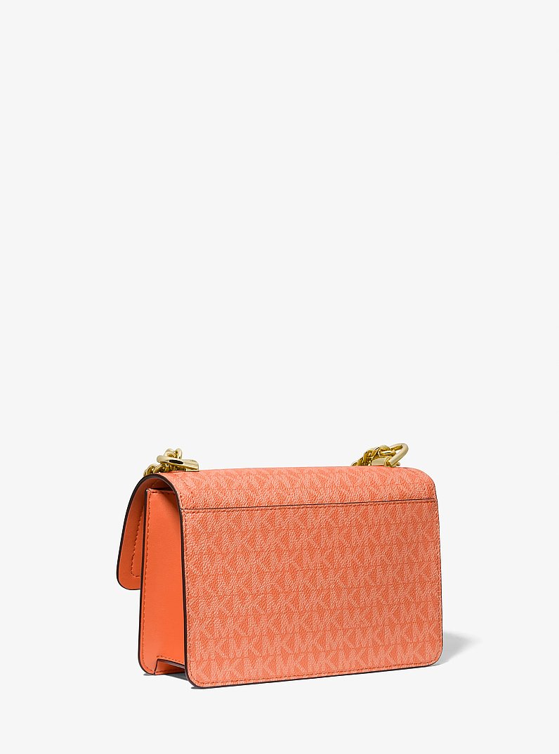 Bandolera Heather extrapeque&ntilde;a con logotipo in ALBARICOQUE | Michael Kors