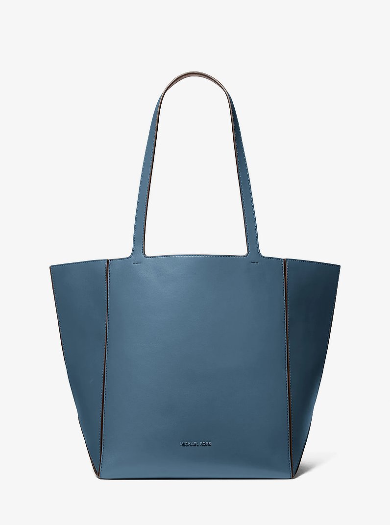 Bolso tote Jordi grande de piel in CHAMBRAY OSCURO | Michael Kors