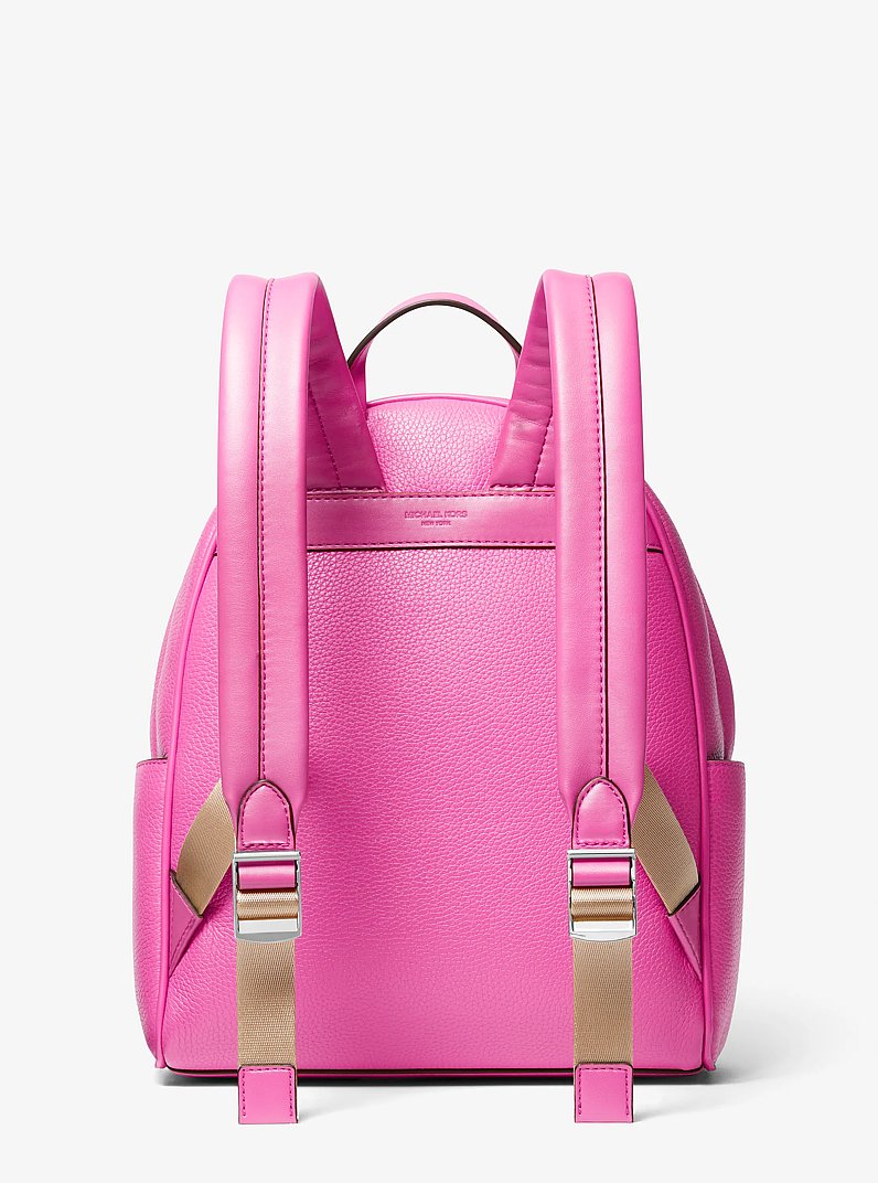 Bex Medium Pebbled Leather Backpack in CERISE | Michael Kors