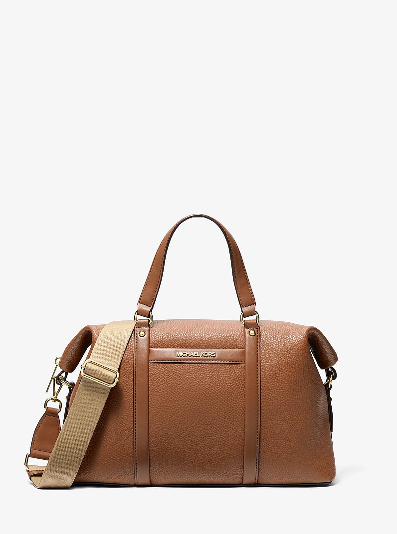 Beck Medium Leather Satchel in LUGGAGE | Michael Kors