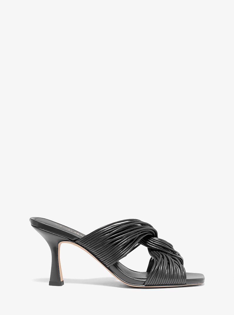 Alessia Mule Sandal in BLACK | Michael Kors