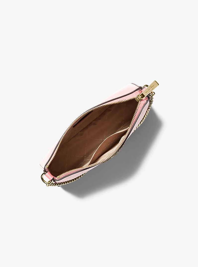 Jet Set Medium Saffiano Leather Crossbody Bag in POWDER BLUSH | Michael Kors