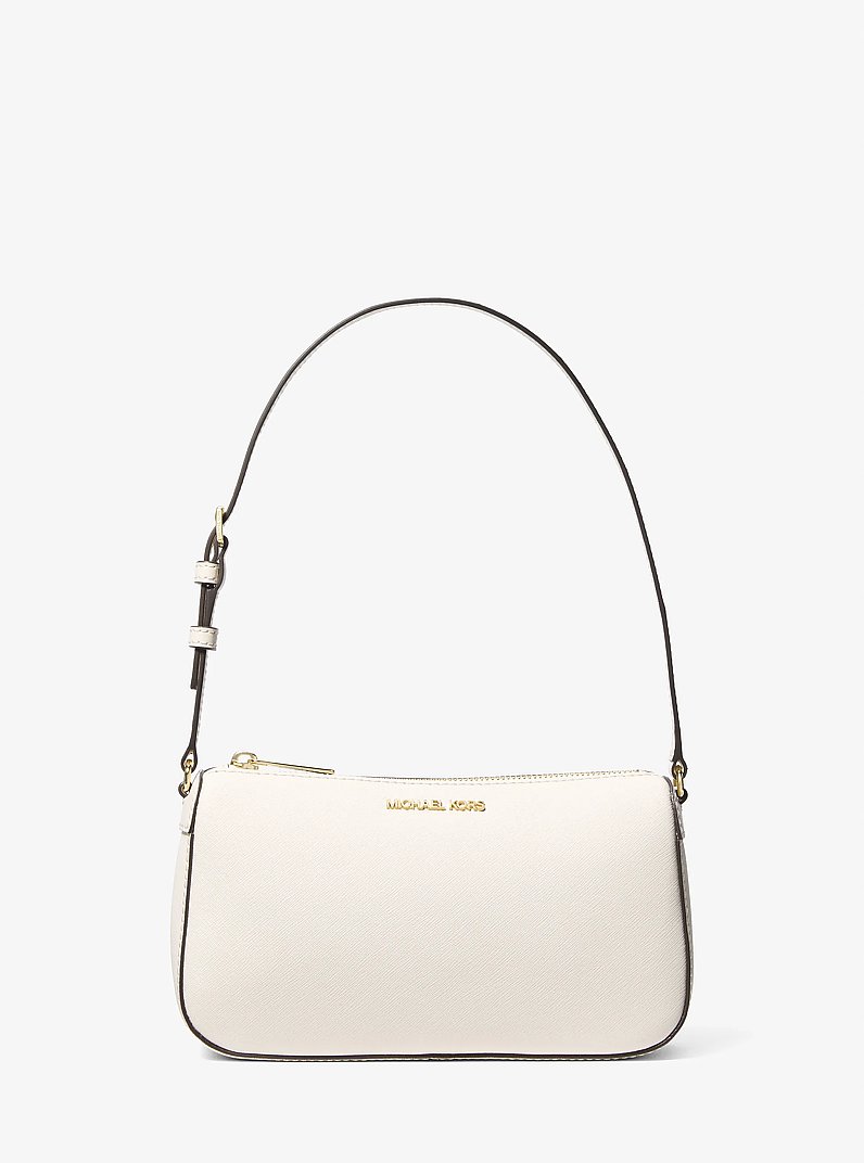Jet Set Medium Saffiano Leather Pochette in SOFT PINK | Michael