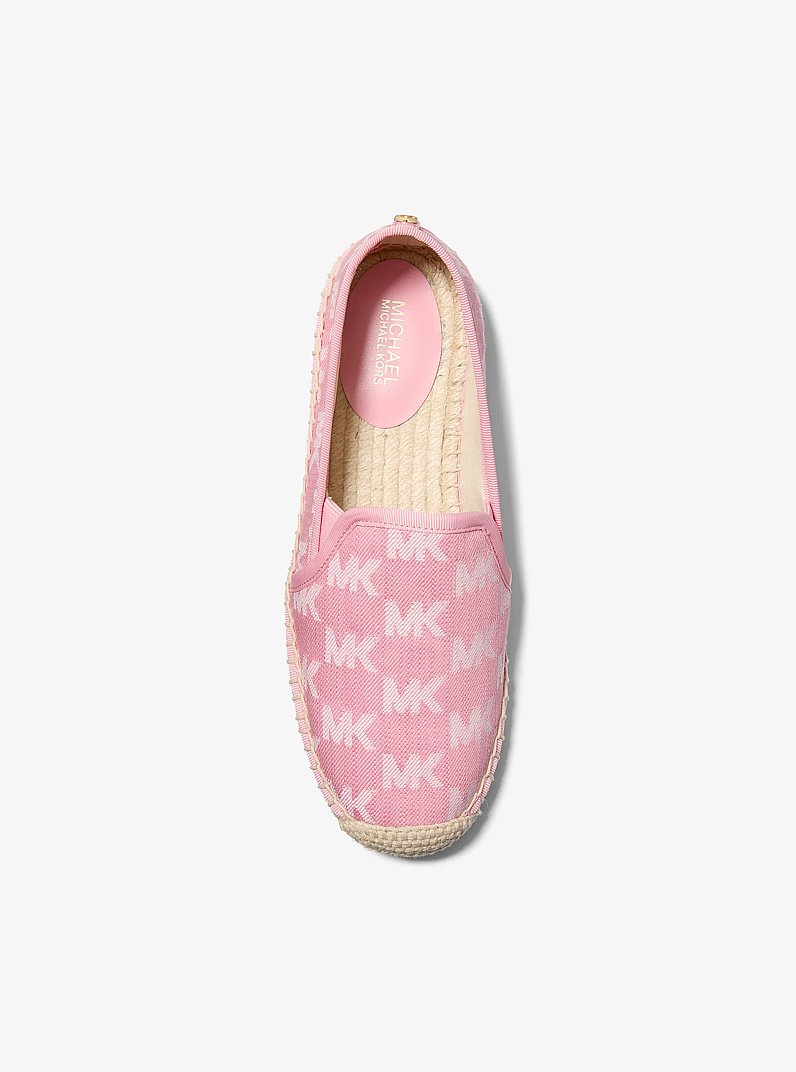 Espadrille Hastings en jacquard &agrave; logo in LAV&Eacute; CARNATION | Michael Kors