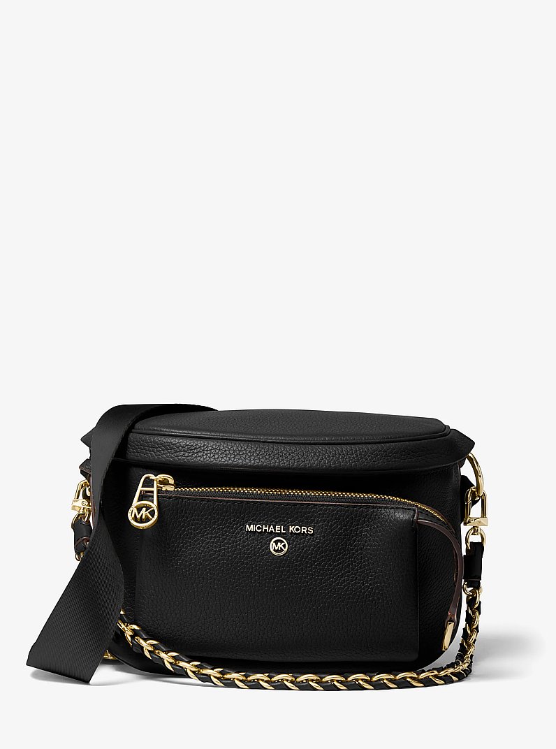 Sling-Tasche Slater Medium aus gekrispeltem Leder in SCHWARZ | Michael Kors