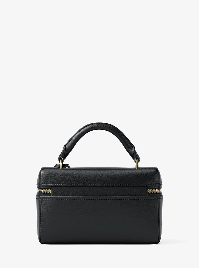 Jana Extra-Small Leather Convertible Crossbody Bag in BLACK | Michael Kors