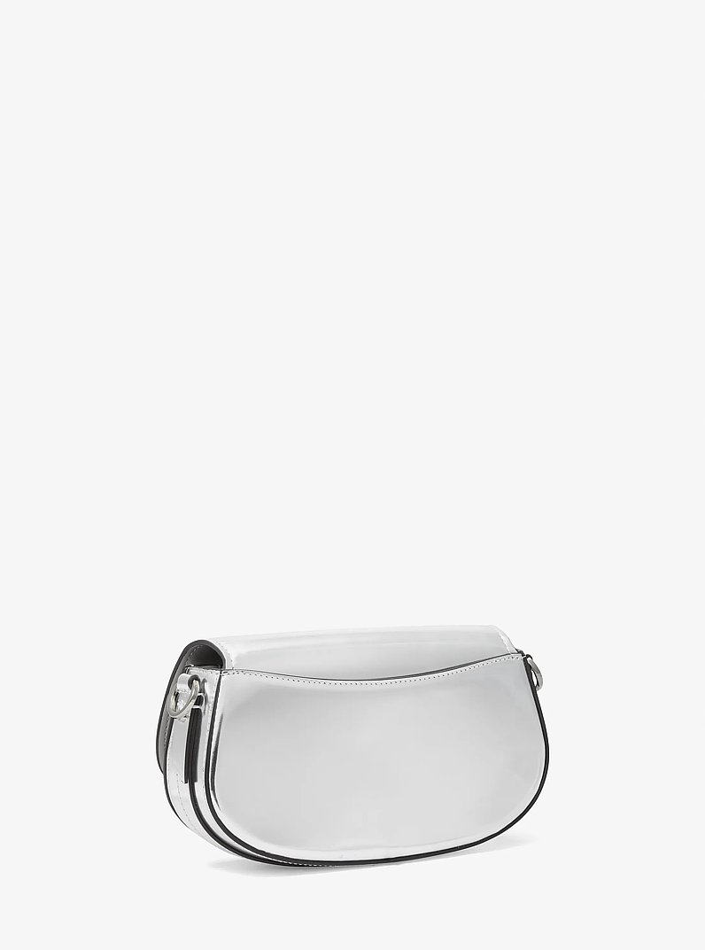 Petit sac &agrave; &eacute;paule Mila en cuir m&eacute;tallis&eacute;