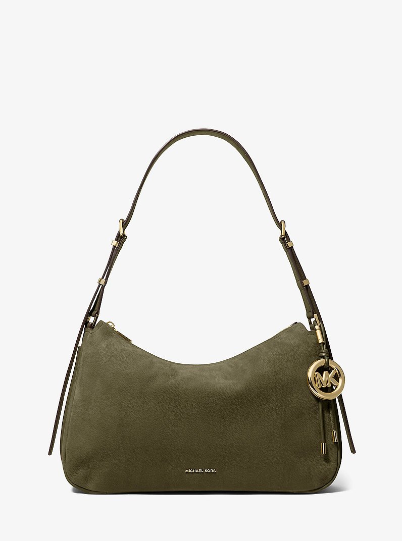 Bolso de hombro Nolita mediano transformable de nobuck in LODEN | Michael Kors