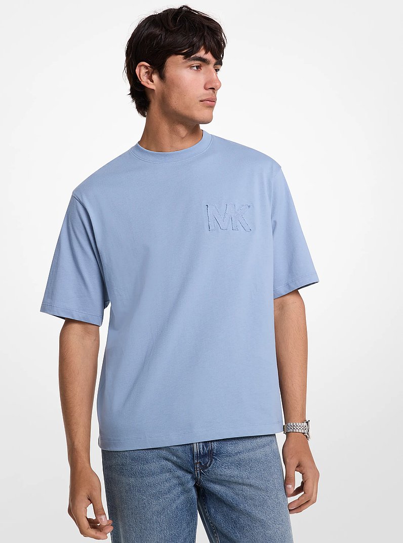 Logo Cotton T-Shirt in CHAMBRAY | Michael Kors