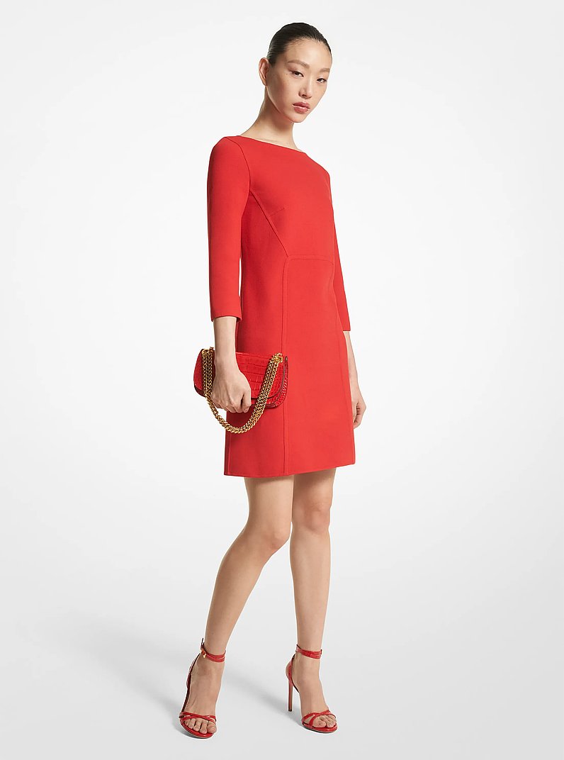 Stretch Wool Crepe Shift Dress | Michael Kors Canada [CA]