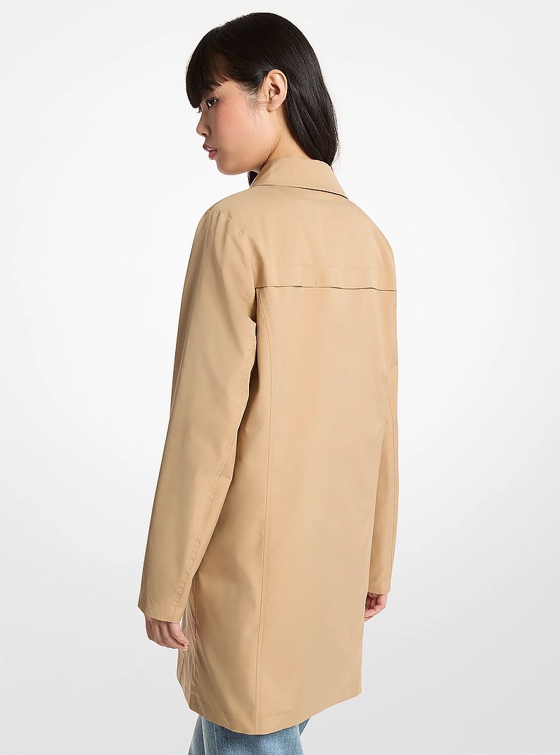 Trench tiss&eacute; &agrave; imprim&eacute; logo r&eacute;versible in KAKI | Michael Kors