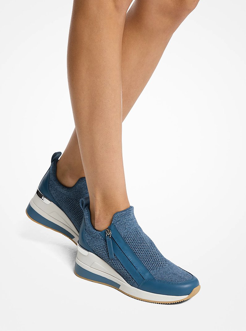 Willis Stretch Knit Trainer in UNION WASH | Michael Kors