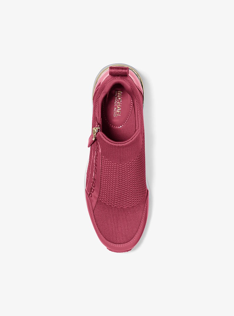 Willis Stretch Knit Trainer in MULBERRY | Michael Kors
