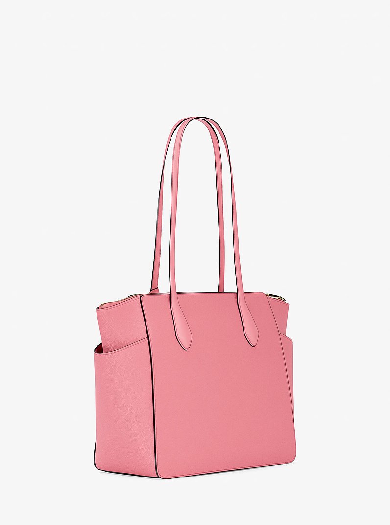 Marilyn Medium Saffiano Leather Tote Bag in CARNATION | Michael Kors