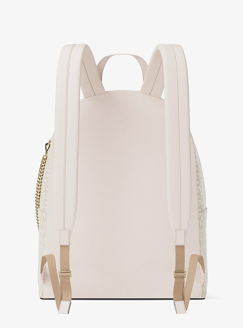 Slater Medium Signature Logo Backpack in LT CRM MULTI | Michael Kors