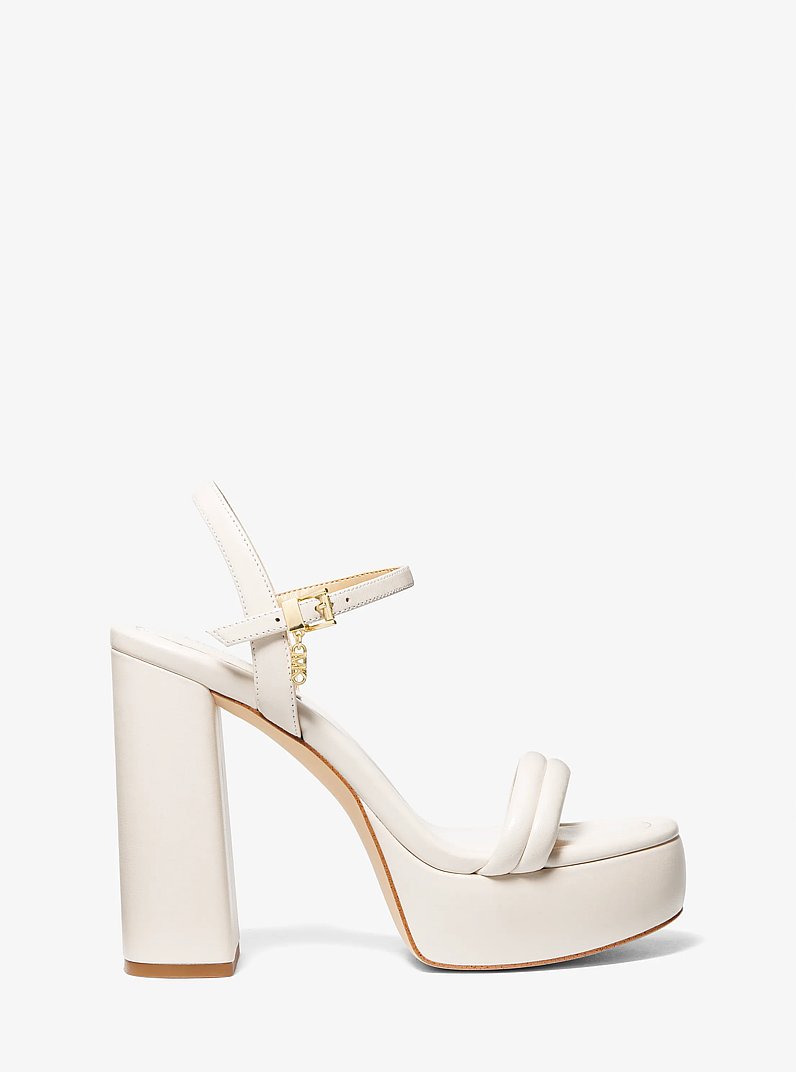 Sandalo Laci in pelle con plateau