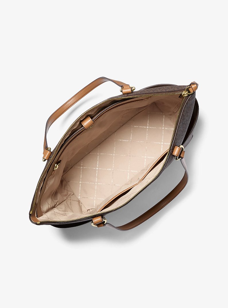 Bolso tote Sullivan grande con cremallera superior y logotipo in MARR&Oacute;N/BELLOTA | Michael Kors