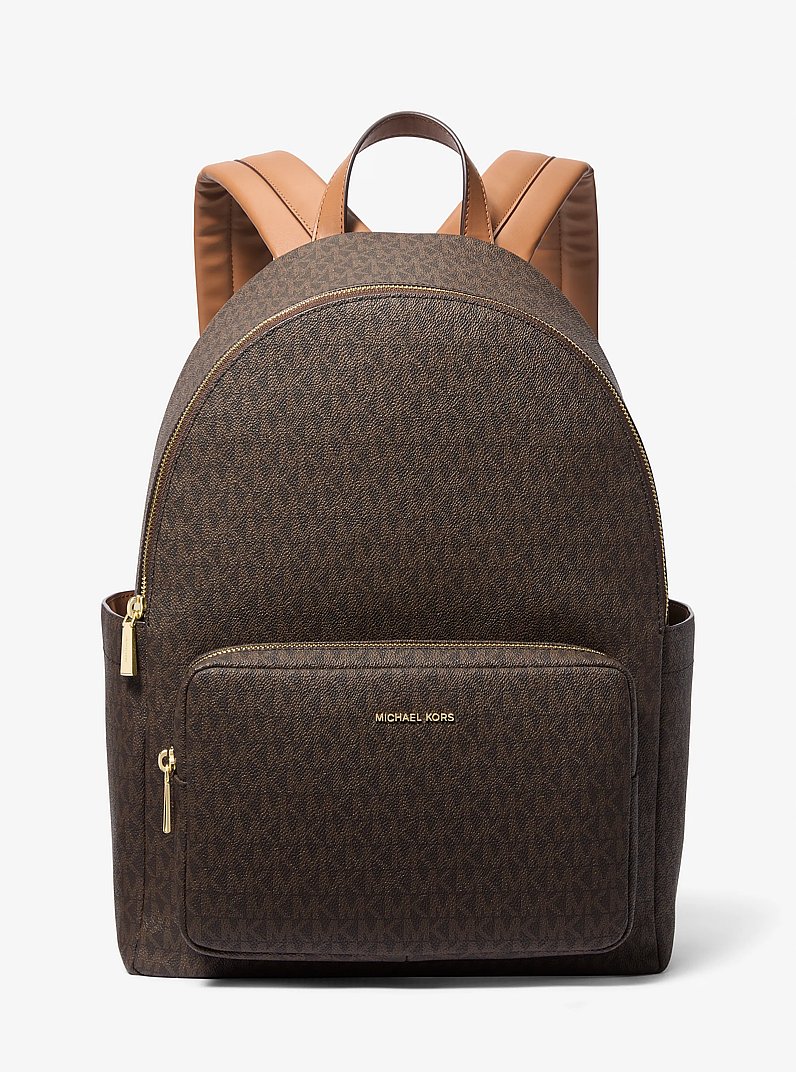 Tanner Large Signature Logo Backpack in BRN/ACORN | Michael Kors