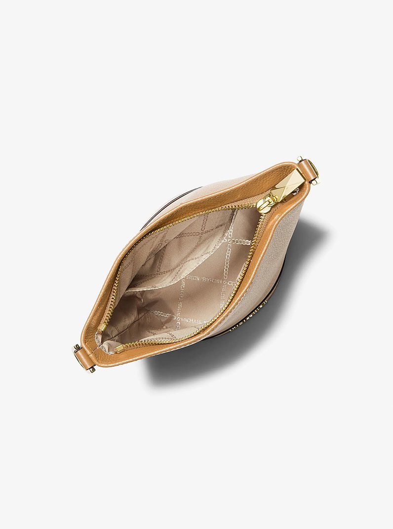 Bandolera Townsend peque&ntilde;a de piel granulada in CAMEL | Michael Kors