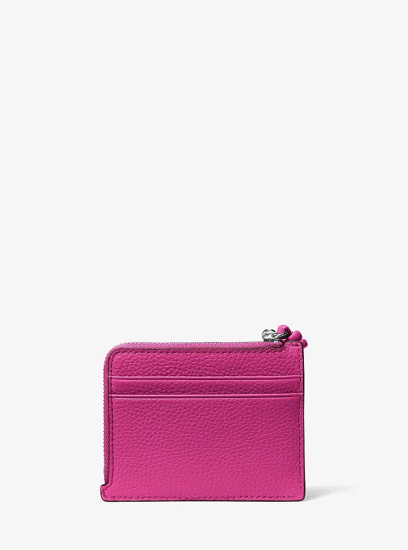 Bolso de pulsera Jet Set peque&ntilde;o de piel granulada con tarjetero in FRAMBUESA | Michael Kors