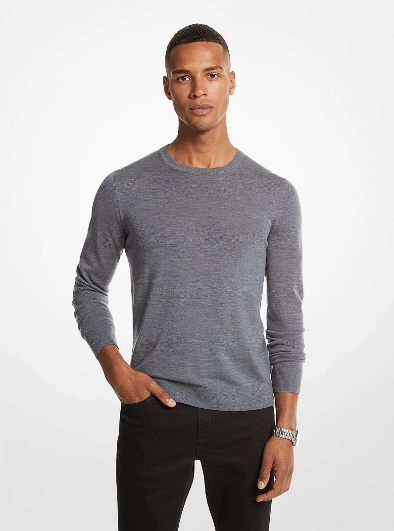 Merino Wool Sweater in ASH | Michael Kors