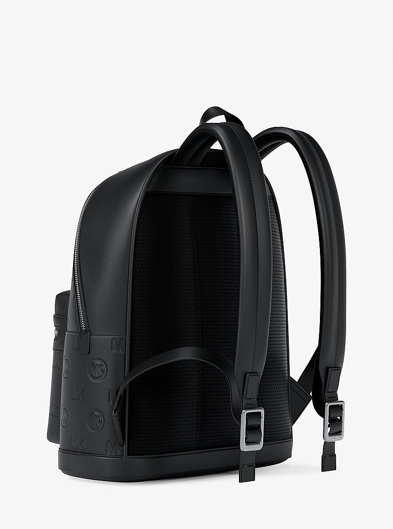 Sac &agrave; dos Cooper arrondi de taille moyenne &agrave; logo grav&eacute; in NOIR | Michael Kors