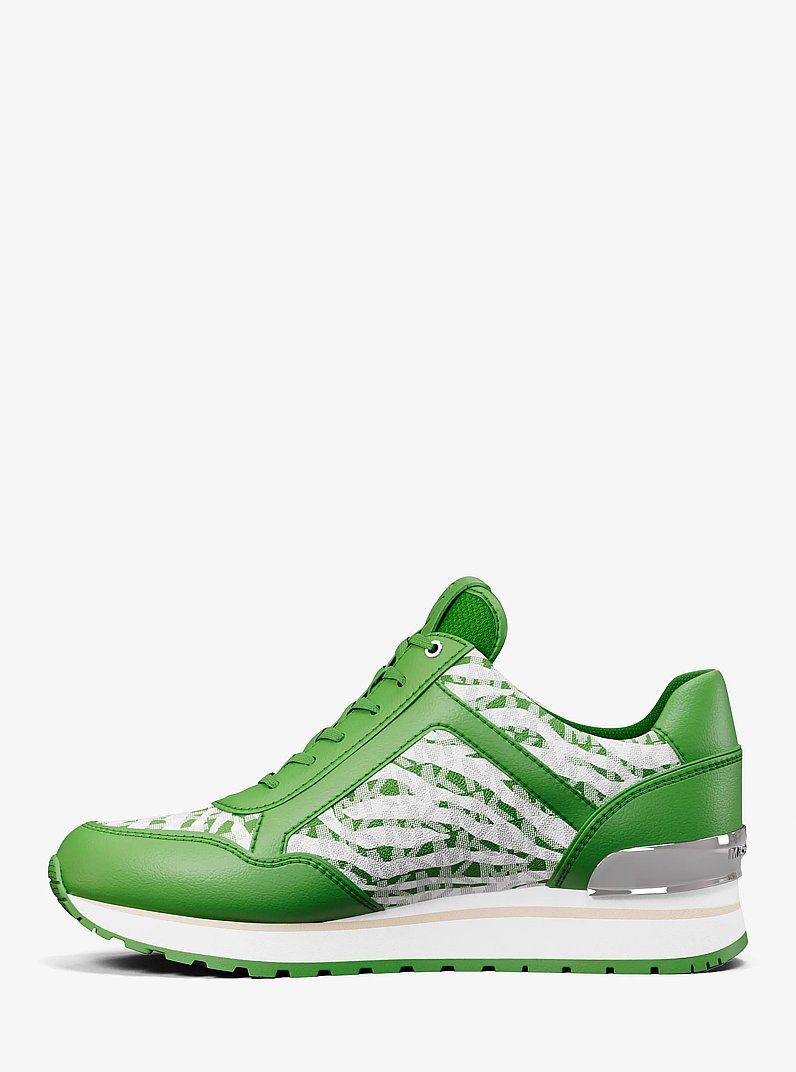 Zapatilla Maddy con logotipo de la marca y estampado de cebra in JUNGLE | Michael Kors