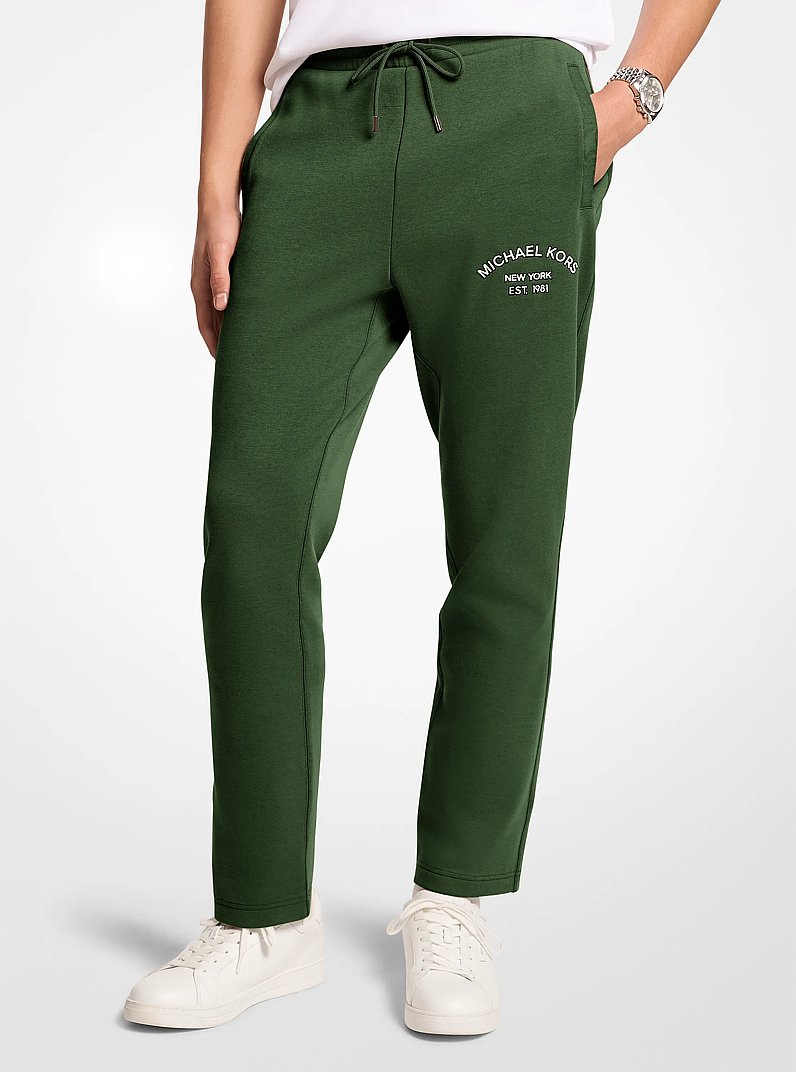 Jogginghose aus Baumwollmischung mit Logo in AMAZONASGR&Uuml;N | Michael Kors