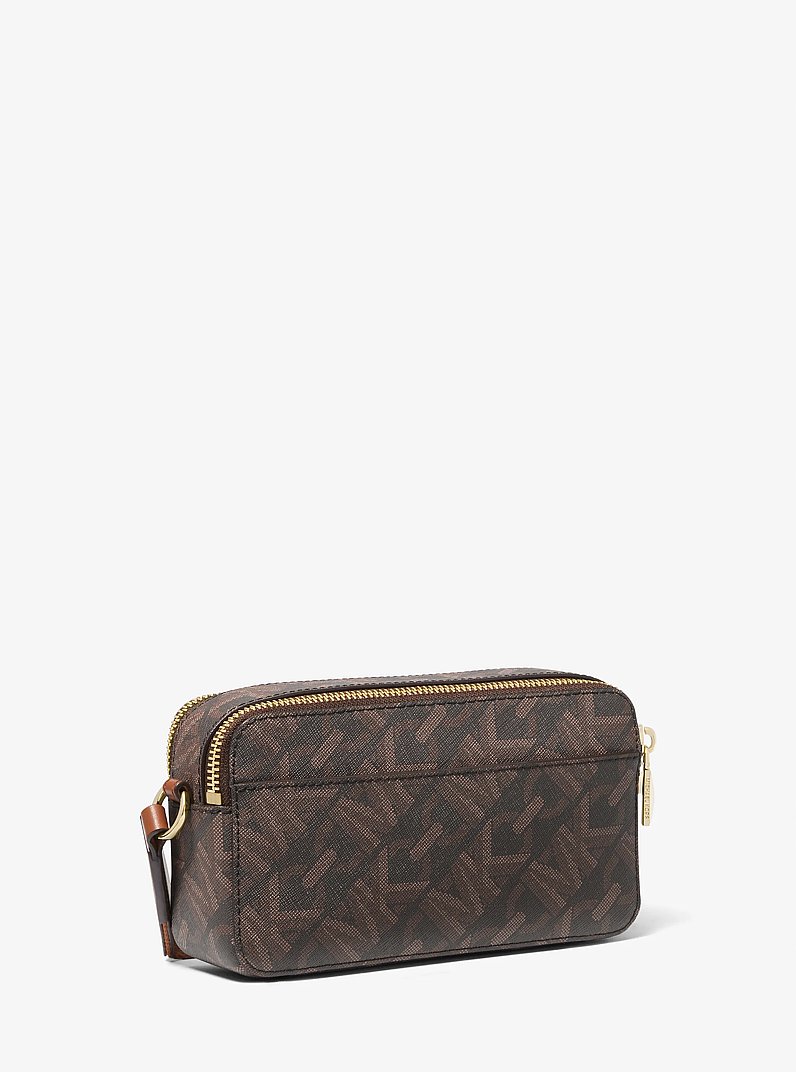Camera bag Jet&nbsp;Set piccola con doppia zip, righe e logo Empire
