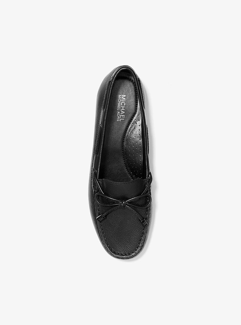 Sutton Leather Moccasin in BLACK | Michael Kors