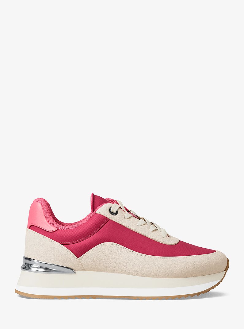 Hattie Mixed-Media Trainer in DK RASPBERRY - Sale | Michael Kors [US]