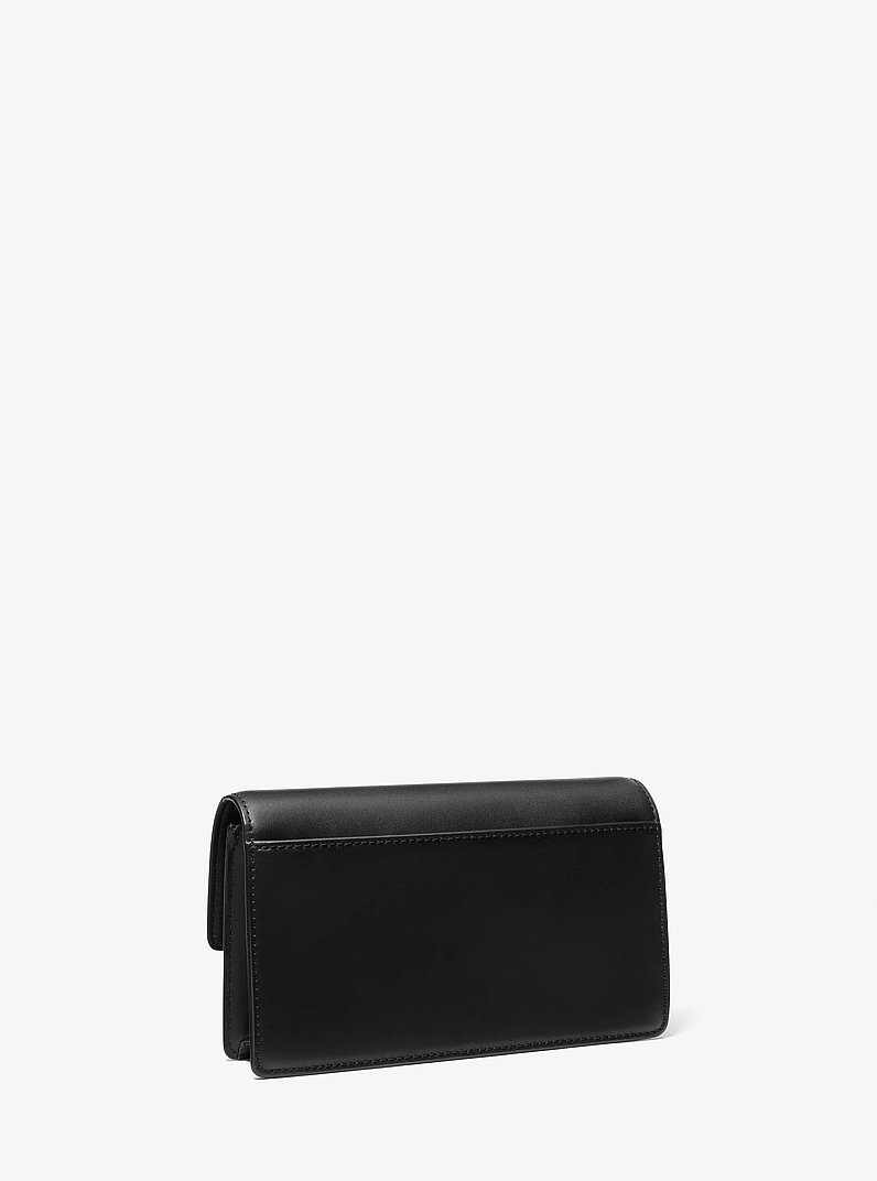 Jade Extra-Small Leather Crossbody Bag in BLACK | Michael Kors