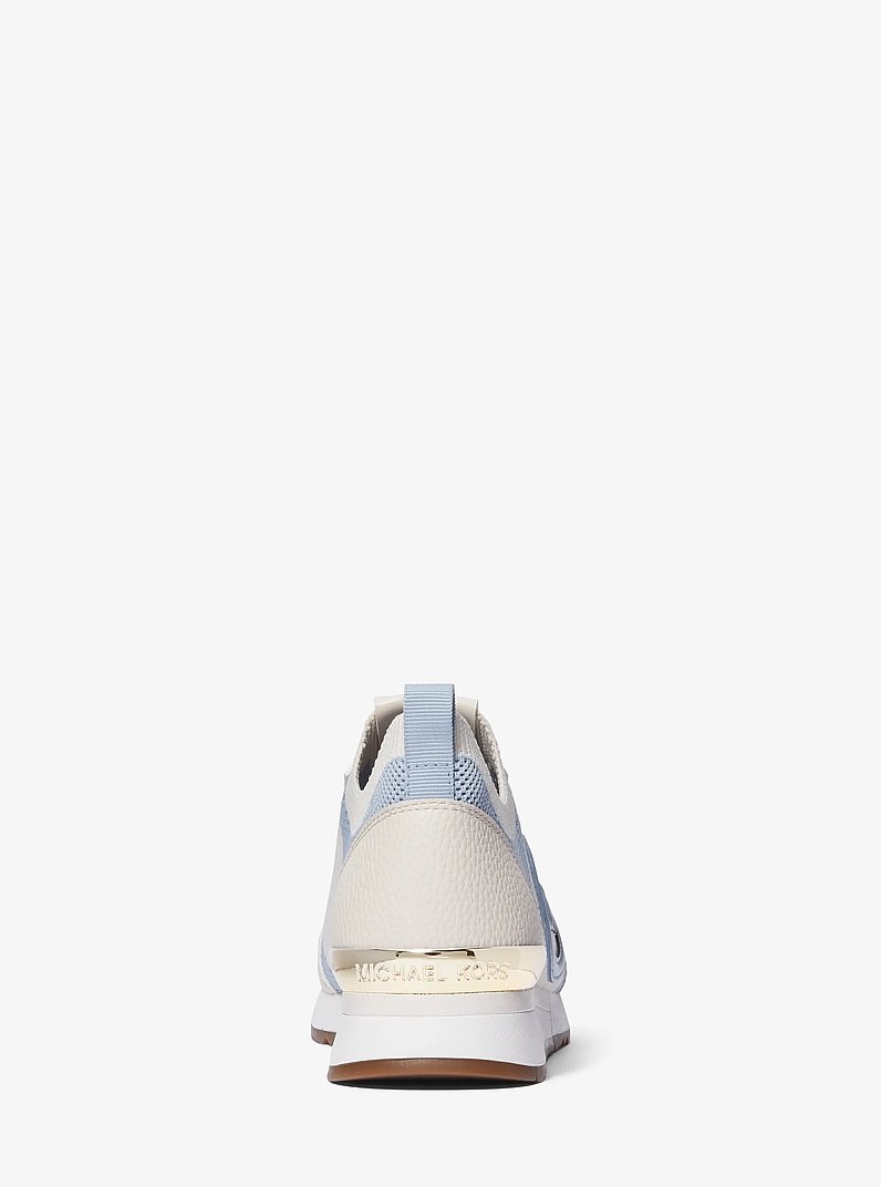 Jenkins Stretch Knit Trainer in PALE BLUE | Michael Kors