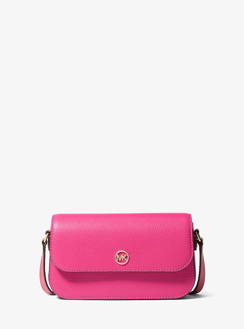 Jet Set Travel Small Pebbled Leather Crossbody Bag in DRAGONFRUIT | Michael Kors