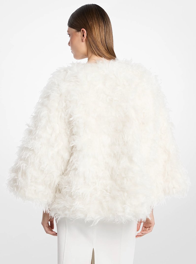 Chaqueta de mezcla de mohair in MARFIL | Michael Kors