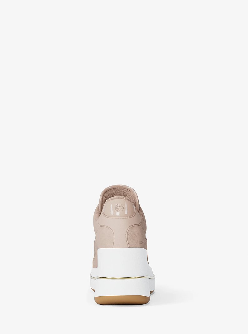 Emmy Leather Trainer in SOFT PINK | Michael Kors