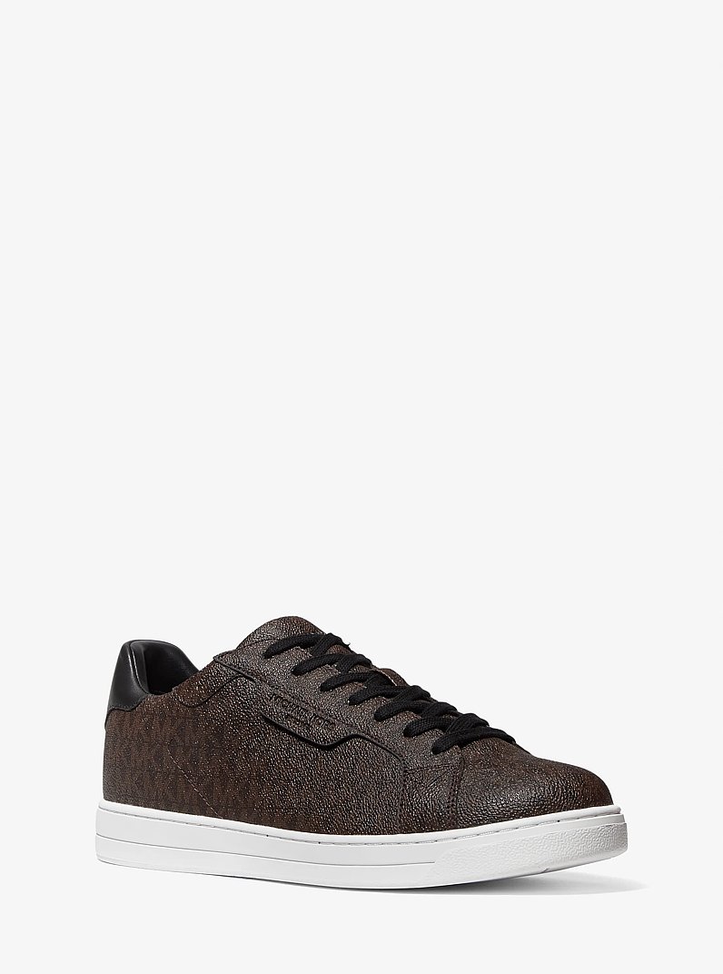 Keating Logo Sneaker in BROWN | Michael Kors