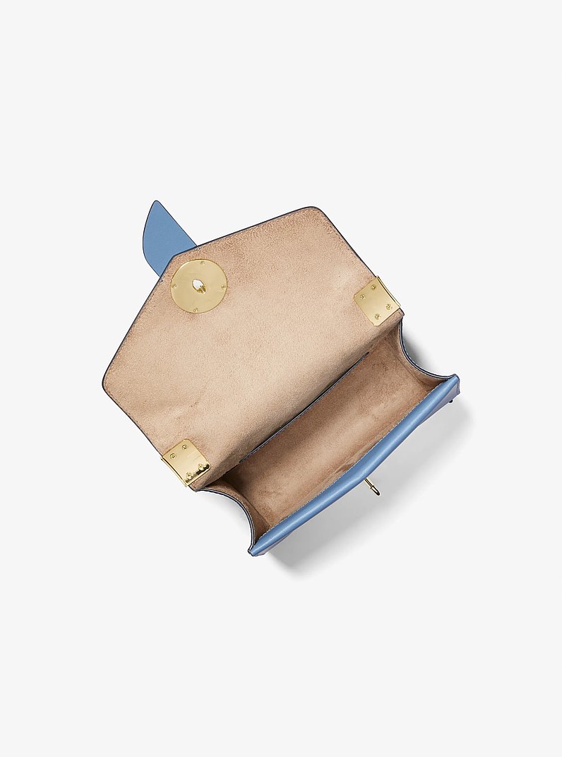 Greenwich Small Saffiano Leather Crossbody Bag in FRENCH BLUE | Michael Kors