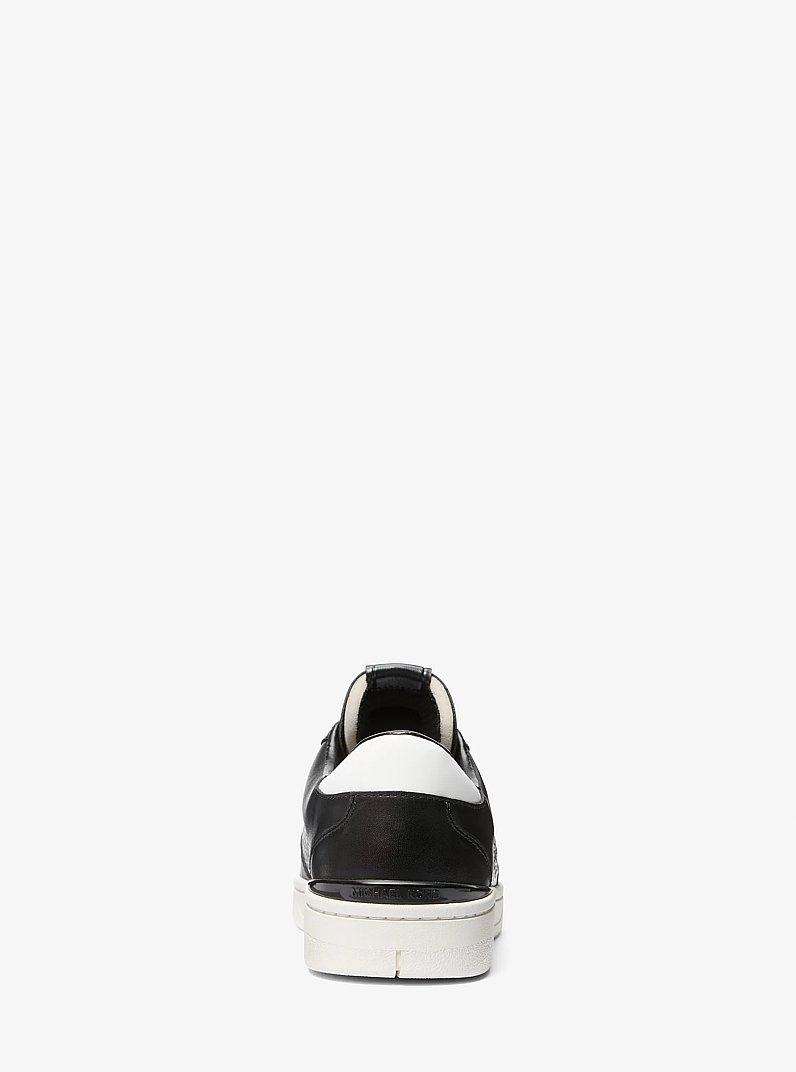 Wilton Grommeted Leather Sneaker in BLACK | Michael Kors