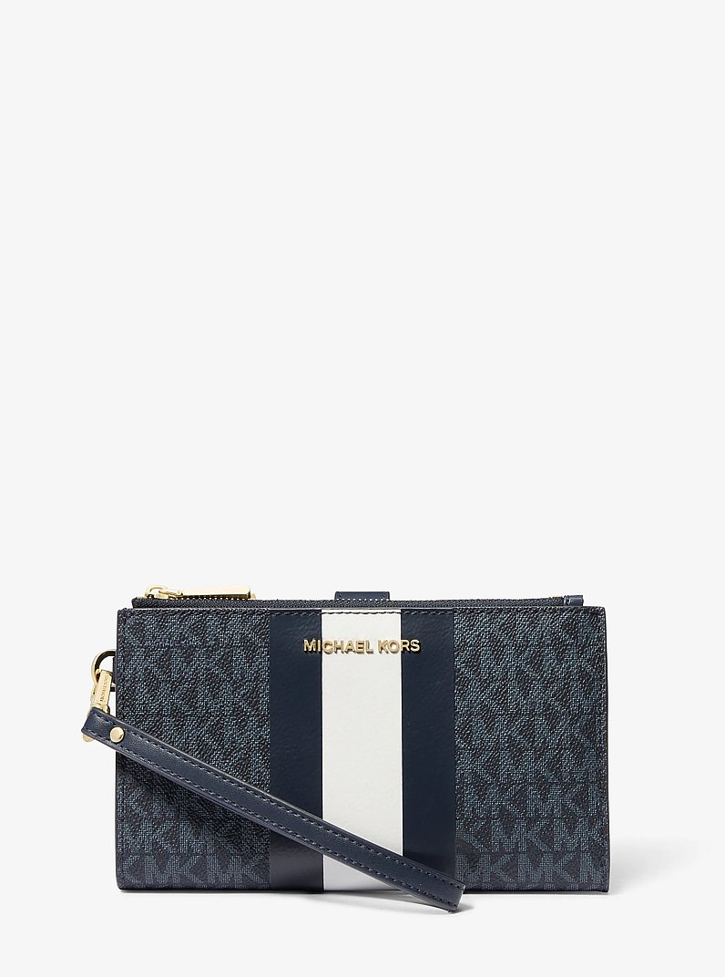 Adele Logo Stripe Smartphone Wallet in ADM/PLBL/OPW | Michael Kors