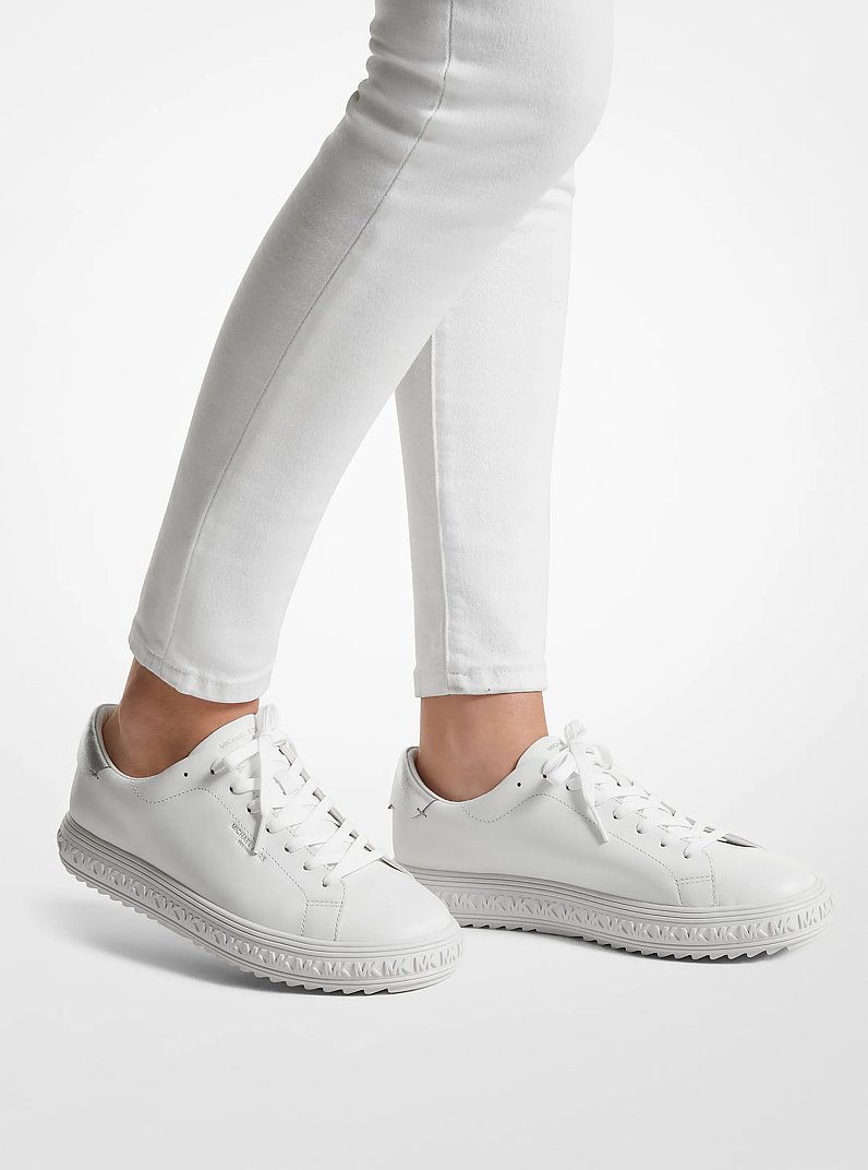 Grove Leather Sneaker in OPTIC WHITE | Michael Kors