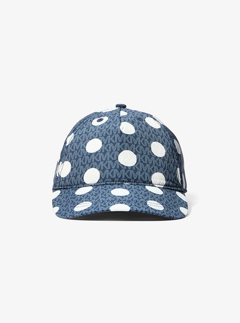 Polka Dot Signature Logo Baseball Hat in MIDNIGHTBLUE | Michael Kors
